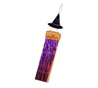 RETUOLWAG Plaques en Bois d'halloween avec De Sorcière Chauve-Souris Cintres Porte Panneau Suspendu avec Glands pour Thèmes Effrayants Décoration Murale Décoration Fête Effrayante