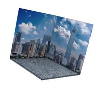 RETUOLWAG Support d'affichage triangulaire stabilisé pour toile de fond pour scène de figurine d'anime, panneau pliable pour figurine