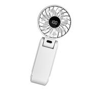 RETUOLWAG Ventilateur de refroidissement portable réglable avec écran LED - Petit USB - Convient pour l'extérieur, les voyages, le bureau, le cou suspendu avec affichage numérique