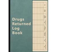 Returned Drugs Log Book: The Essential Tool to Organize, Track, and Document All Your Medication Returns and Expired Drugs