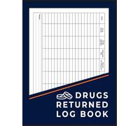 Returned Drugs Log Book: The Essential Tool to Organize, Track, and Document All Your Medication Returns and Expired Drugs