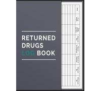 Returned Drugs Log Book: The Essential Tool to Organize, Track, and Document All Your Medication Returns and Expired Drugs