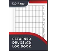 Returned Drugs Log Book: The Essential Tool to Organize, Track, and Document All Your Medication Returns and Expired Drugs