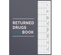 Returned Drugs Log Book: The Essential Tool to Organize, Track, and Document All Your Medication Returns and Expired Drugs