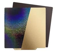 RETUXEP Plaque de construction PEY étoilée colorée lisse et texturée PEI 220 x 220 mm avec base autocollante magnétique pour Artillery Genius/Pro/MK2/MK2A/Anet A8/Anet A6, PEY PEI Spring Steel Flex