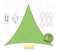 RETYOVE Voile d’ombrage,Triangulaire Imperméable Toile Ombrage,Protection UV Voiles Ombrages avec Acier Inoxydable 304 Kit pour Patio Jardin, Terrasse,Extérieur Green 2x2x2m