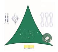 RETYOVE Voile d’ombrage,Triangulaire Imperméable Toile Ombrage,Protection UV Voiles Ombrages avec Acier Inoxydable 304 Kit pour Patio Jardin, Terrasse,Extérieur Dark Green 5x5x7.1m