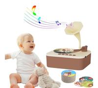Retysaz Phonographe pour enfants avec 99 cartes, lecteur de musique d'histoire pour enfants de 3 à 12 ans, jouet sensoriel musical pour garçon et fille, jouet de pré-maternelle pour l'éducation de la