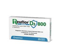 Reuflor® Immuno D3 800 comprimés| Complément alimentaire à base de ferments lactiques vivants et vitamine D3| Soutient le système immunitaire | Probiotique pour adultes et enfants | Lot de 20