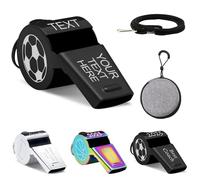 Reuhen Sifflet Personnalisé avec Gravé Texte et Logo, Sifflet Sonore Fort et Net Idéal pour Arbitre, Entraîneur, Enseignant, Basketball, Football (Style-2)