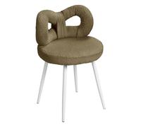 reukmuuc Chaise d'appoint rotative à 360° sans accoudoirs, rembourrage confortable en velours d'agneau, ergonomique haute capacité de charge, installation facile, pour salon, chambre à coucher, bureau