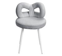 reukmuuc Chaise de maquillage ergonomique sans accoudoirs en velours pour chambre à coucher, cadre en acier au carbone de 150 kg avec pieds antidérapants, chaises d'appoint d'intérieur pour dortoir