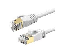 Reulin 4M Cat 7A Câble de Réseau Ethernet Ultra Mince - Vitesse jusqu'à 40Gbs-1000MHz Compatible Avec Cat5 Cat5e Cat6 CAT6a Cat7 Cat7A+ Pour Routeur Modem Les Réseaux à Grande Vitesse