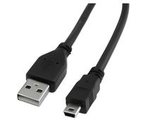 Reulin Câble USB haute vitesse USB 2.0 type A vers mini B Câble de synchronisation de données et de charge 480 Mbit/s 5 broches mâles Cuivre 1 m