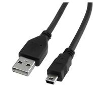 Reulin Câble USB haute vitesse USB 2.0 type A vers mini B Câble de synchronisation et de charge 480 Mbit/s 5 broches mâles Cuivre 3 m