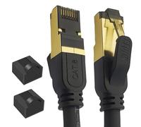Reulin Cuivre Multibrin PREMIUM Câble Ethernet 2.5M RJ45 Cat 8 Super Débit SSTP 40 Gbps 2000 MHz Compatible avec Routeur Switch Modem Décodeur TV Box Internet PS5 PS4 Xbox Console de Jeux PC 2.5 M