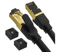 Reulin Cuivre Multibrin PREMIUM Câble Ethernet 8M RJ45 Cat 8 Super Débit SSTP 40 Gbps 2000 MHz Compatible avec Routeur Switch Modem Décodeur TV Box Internet PS5 PS4 Xbox Console de Jeux PC 8 M