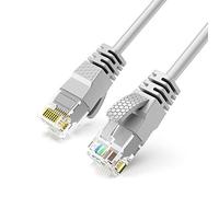 Reulin Ultra-Mince, Câble Ethernet Fil LAN Internet Haut Débit Cat6, Ethernet Cable 1GHz Gigabit RJ45 Responsable Réseau Cordon de Raccordement (7M, Gris)