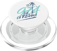 Réunion 974 - Summery C25 - V - Bleu Pastel PopSockets PopGrip pour MagSafe