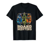 Réunion du Conseil d'administration : skieurs drôles sur télésiège avec Snowboards T-Shirt