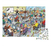 Réunion en Open Plan dans Un Bureau d'entreprise américain Puzzle en Bois Imperméable DIY Puzzles De 1000 Pièces pour Adultes Défi Et Casse-tête Jeux Éducatifs
