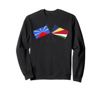 Réunion Seychelles Drapeaux Croisés Réunionnais Seychellois Sweatshirt
