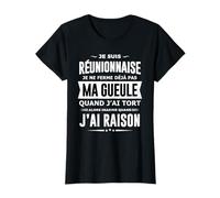 Réunionnaise je ferme pas ma gueule fête humour La réunion T-Shirt