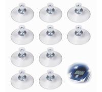 Reusabel Lot de 10 ventouses avec filetage, compatibles avec disque de stationnement, résistantes à la chaleur, forte adhérence de rechange, autocollants puissants, ventouse Ø 40 mm, filetage 4 mm