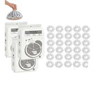 reusable aluminum foil covers - Universal Insulation aluminum foil covers for Kitchen, 30/60/90 plastic wrap for Plates, Bowls, Containers, Keeps Food Hot, Fresh (90Pcs)