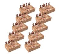 Reusable Animal Patterned Treat Packaging Box 10Pcs Cardstock Foldable Gift Boxes For Celebration Holiday Foldable Packaging Set