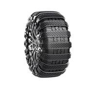 Reusable Anti Skid Tire Straps for Snow Ice Mud, Adjustable Nylon Traction Belts for 14-24 Inch Wheels, Emergency Zip Tie Style Tire Chains for Cars Suvs Trucks Winter Driving