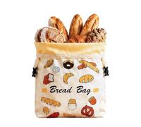 Reusable Beeswax Bread Storage Bag - Organic Cotton Loaf Pouch, Lock C