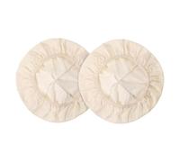 Reusable Bowl Covers - Bread Proofing Cover Set | Cotton Fabric with Elastic Edges, Eco Friendly Food Storage Wraps for Bowls Baskets Fermentation Baking Kitchen Use, 2 Pieces