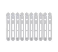 Reusable Cable Ties - Silicone Cord Organizer Straps, Adjustable Cable Management Fastening Bands | 10 Pcs Multi Use Wire Wrap Holder, Charging Cables Storage Clip for Home Office Travel