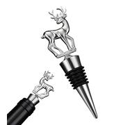 Reusable Champagne Sealer Corks for Wedding Birthday Thanksgiving Bar Party Decorations | Christmas Wine Stoppers - Deer Wine Stopper Elk Bottle Sealer,