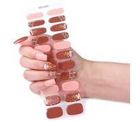 Reusable Christmas Nails Art Stickers Skin Friendly Gel Nails Decals for Home Manicure Enthusiasts Gel Nail Appliques