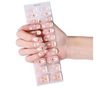 Reusable Christmas Nails Art Stickers Skin Friendly Gel Nails Decals for Home Manicure Enthusiasts Gel Nail Appliques