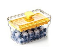 Reusable Cooling Cube, Functional Silicone Maker, 11x5 Inches Versatility with 34 Grids, Manual Pressure Release, Modern Design with Airtight Lid, Beverage Accessory for Whiskey Cocktail