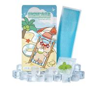 Reusable Cooling Relief Patches, 2 Pieces Portable Instant Gel Pads, Cooling Instant Ice Packs for Travel Outdoor School Summer Home Sunburn Sports Soft Hydrogel Material for Quick Recovery