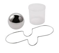 Reusable Espresso Chilling Ball, Stainless Steel Metal, Magnetic Base Stand, Rapid Cooling Tool, Home Coffee Bar, Cold Brew Drink Preparation