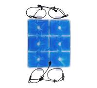 Reusable Gel Ice Packs, School Bag Ice Pad, 9.65x8.66x0.39 Inches Flexible Cold Design and Lightweight, Adjustable Cooling Liners for Daily Use, Sports, Commute, Home