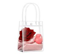 Reusable Goodie Bags - Transparent Portable Packaging for Multiple Occasions | Clear Treat Bags for Birthday Celebrations, Holiday Parties, Retail Shops, Candy, Bouquet Crafts, Kids Favors, Ad