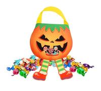 Reusable Halloween Treat Bags for Candy and Toys, Non -Woven Fabric Trick or Treat Tote for School Events, Haunted House, Retail Store, Party, Event Organizers, 11,42 x 7,87 Inches