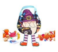 Reusable Halloween Treat Bags for Candy and Toys, Non -Woven Fabric Trick or Treat Tote for School Events, Haunted House, Retail Store, Party, Event Organizers, 11,42 x 7,87 Inches