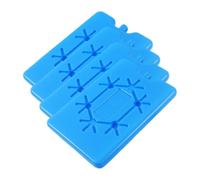Reusable Ice Packs - 4 Piece Long Lasting Cooler Blocks | Portable Freezer Gel Chillers, Insulated Cooling Set | Lunch Box Camping Hiking Picnic Beach Travel Summer Work
