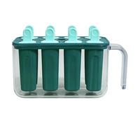 Reusable Ice Pop Mold Tray, Treat Maker Set, 8 Easy Release Mold with Stick Holder Feature, Food Grade Freezer Ice Container, Pop with Summer Style, Tool for Juice Yogurt Use