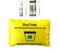 Reusable Moisture Absorbers, 100g Rechargeable Dehumidifier Bags for Humidity Control, Safe Desiccant Packs for Food Storage, Car, Tent, Bathroom, Home Cabinet, Clothes Drawers and Shoe Storage