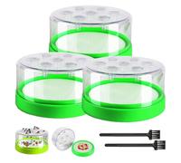 Reusable Non-Electric Fly Trap, One-Way Funnel Fruit Fly Catcher (3pcs) | 7-Hole Trapping Fly Catcher Bottle, Safe for Kids & Pets, Easy to Clean, Fly Traps for Kitchen Garden Patio