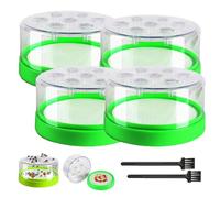 Reusable Non-Electric Fly Trap, One-Way Funnel Fruit Fly Catcher (4pcs) | 7-Hole Trapping Fly Catcher Bottle, Safe for Kids & Pets, Easy to Clean, Fly Traps for Kitchen Garden Patio