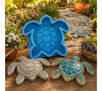 Reusable Ocean Theme Garden Art Mold, Silicone Stepping Stone Mold (A)